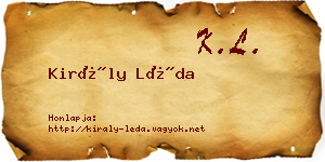 Király Léda névjegykártya